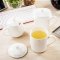 白色马克杯咖啡杯办公室水杯子陶瓷带盖勺大容量茶杯盖杯通用简约茶杯早餐杯水杯日用_1_0 20直筒盖杯