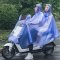 电动自行车雨衣摩托车双人骑行电瓶车雨披成人女母子雨衣生活日用晴雨用具雨披雨衣_1 水晶双人雪花蓝