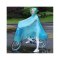 自行车雨衣女成人单人电动车男单车骑车学生骑行雨披创意简约家居家晴雨用具_1 可拆卸双帽檐-慕斯红