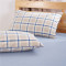 棉麻枕头枕套可定制定做儿童小枕套20x40加长不含无荧光剂_4_1 40cmX60cm 蓝小格