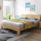 一米色彩 现代简约主卧全实木床北欧1.5米1.8米原木双人床卧室家具经济型 1.8M单床