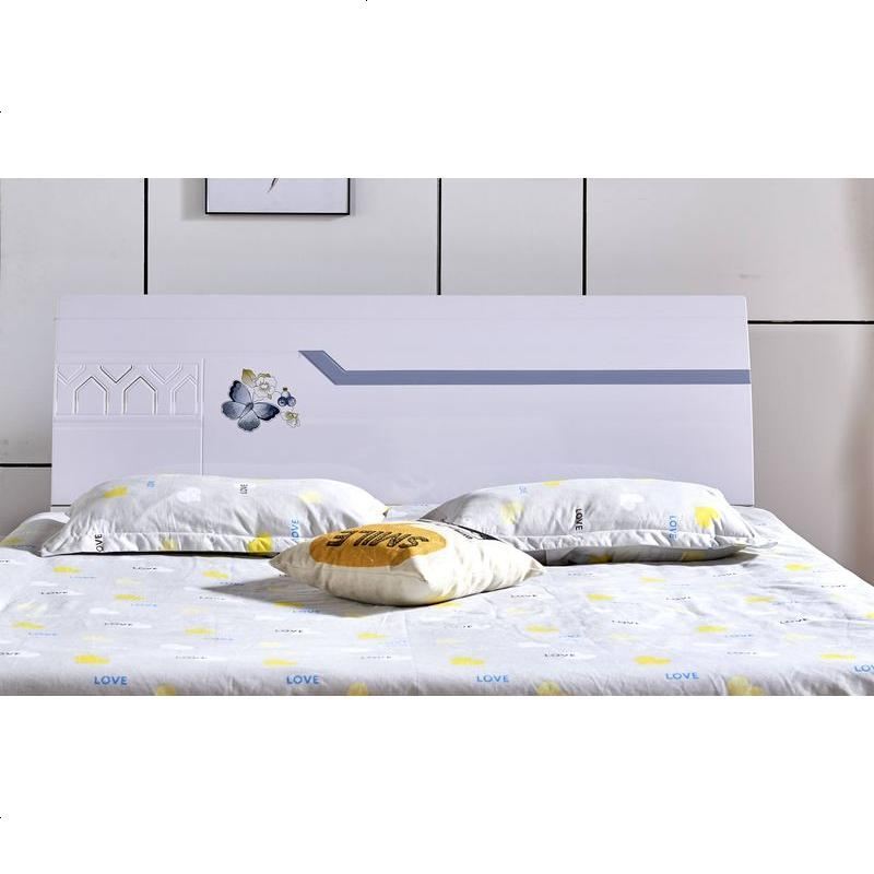 床头板简约现代床头靠背板双人床头1.5米1.8米经济型白色烤漆韩式 其他_板式-882