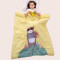 龙之涵 婴儿棉被空调被被罩儿童被子春秋薄被盖毯宝宝被子活套 1*1.3m 条纹纽扣棕