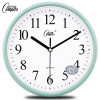 康巴丝静音挂钟时尚挂钟卧室客厅办公现代时钟表简约创意石英钟表(271)_10英寸（直径25.5厘米） 灰色