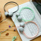 韩版夏日小清新糖果色龙猫头戴式小耳机可爱女生创意手机耳机官方标配_0 默认颜色