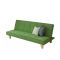 简约现代小户型多功能实木沙发床可折叠单双人客厅皮布艺沙发床_376_284 165长绿色麻布款_1.5米-1.8米