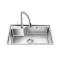 欧琳J312 不锈钢单槽厨房水槽洗菜盆仿手工水池加厚水槽