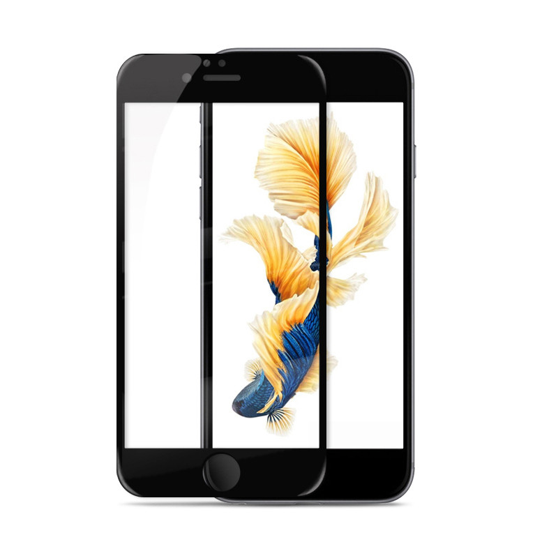 【买二送一】轻万苹果6plus钢化膜iphone6splus手机保护膜全屏黑色i6p手机贴膜
