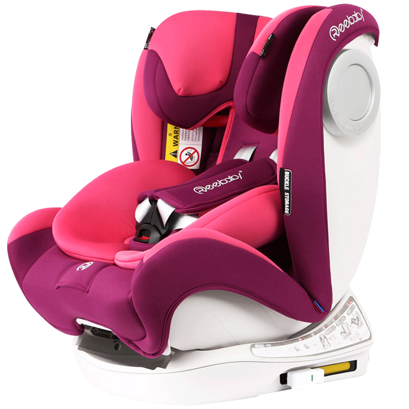 英国/首席官宝宝新生婴儿车载儿童安全座椅汽车用 0-12岁-0-4岁-6-9月 ISOFIX硬接口+LATCH接口 樱花粉全注塑款