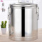 莲梅304不锈钢保温桶奶茶桶双层商用汤桶 银色