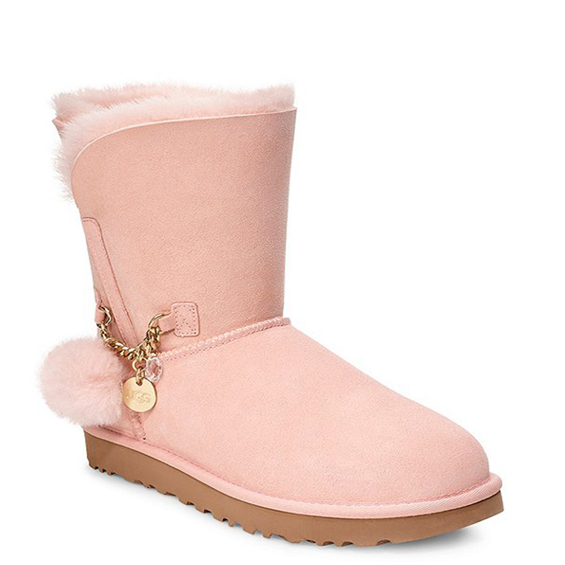 [直营]UGG(UGG) CLASSIC MINI CHARMS女士经典翻毛短筒保暖雪地靴女靴1103765