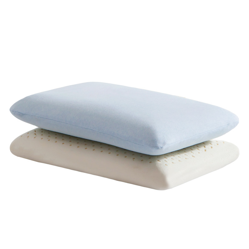 红豆家纺 乳胶面包枕（粉/蓝/米） 40*70cm 蓝色