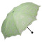 天堂伞 彩胶防紫外线三折黑杆钢骨晴雨伞 世纪佳缘果绿