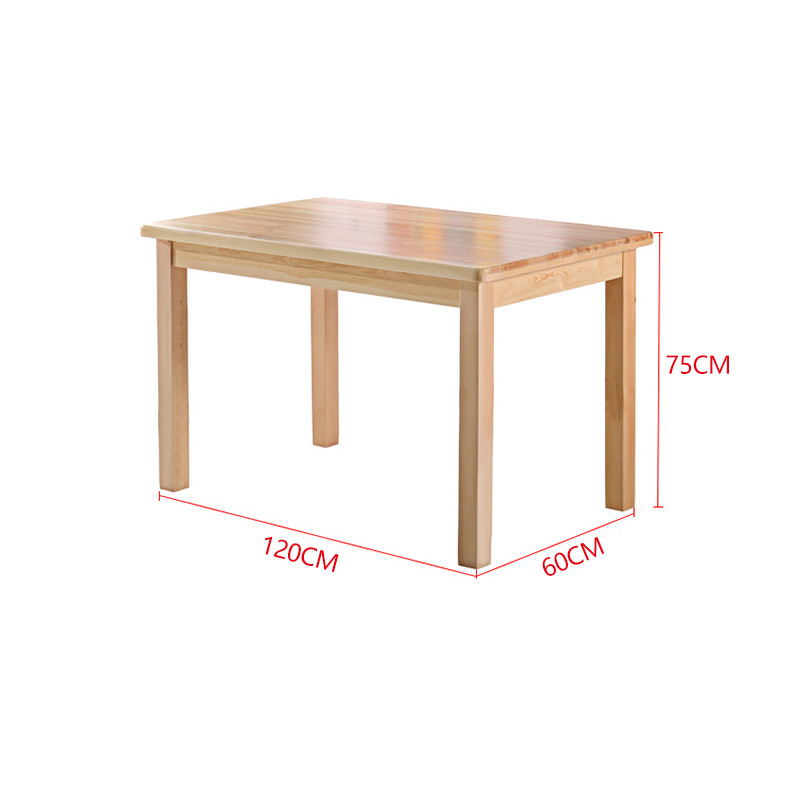 富和美(BNF)办公家具简约实木餐桌椅 休闲桌椅 办公餐桌椅可定制107实木桌椅 1米餐桌 1.2米餐桌