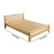 富和美(BNF)床实木床办公接待床实木床床108实木床（床垫 柜子选配） 1.5米床