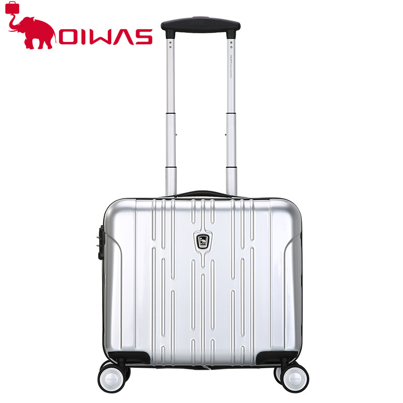 爱华仕(OIWAS)16寸商务行李箱女小型轻便拉杆箱男万向轮拉杆箱密码登机箱PC+ABS