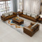 天惠子 沙发 全实木沙发组合 现代中式小户型木质布艺沙发储物客厅家具 储物款三人位+贵妃