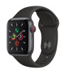 Apple Watch Series5 智能手表 GPS 44毫米 深空灰色铝金属表壳搭配黑色运动型表带