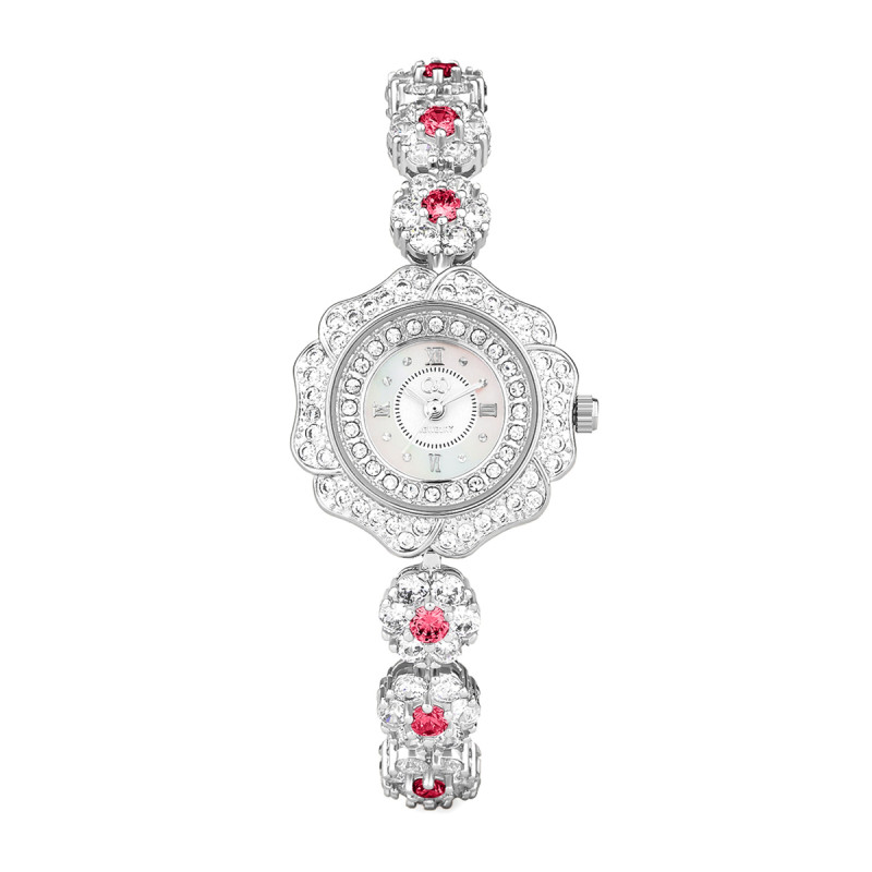 C&C意大利时装手表唯美手链系列施华洛世奇元素花瓣形锆石水晶女士腕表 CC8149