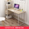 特价电脑台式桌家用带书架书桌组合书柜 一体简易学生简约卧室写字桌子 B款120CM白枫木色