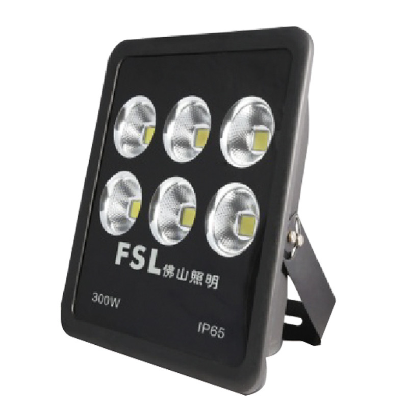 佛山照明（FSL）大功率LED泛光灯户外防水庭院照明投光灯广告牌射灯200W白光6500K二代系列灯饰（量大定制）