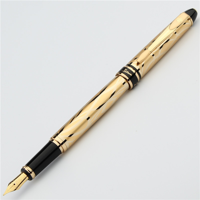 毕加索(Pimio) PS-901 巴黎风情系列鎏金色铱金笔 钢笔