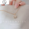 小雪花项链14K包金锁骨链女韩国时尚圣诞节精致925纯银镶嵌锆石 雪花项链（40+5cm）