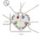 韩版时尚好朋友学生闺蜜项链女爱心四人拼接字母友谊吊坠锁骨链男 四件套送夜光手链