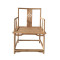 中式椅子靠背椅茶凳茶椅实木餐椅榆木官帽椅禅意圈椅太师椅扶手椅 J款成品不包邮