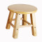 实木凳橡木凳子小板凳家用矮凳整装小圆凳换鞋凳加厚儿童木头椅子_65 45cm