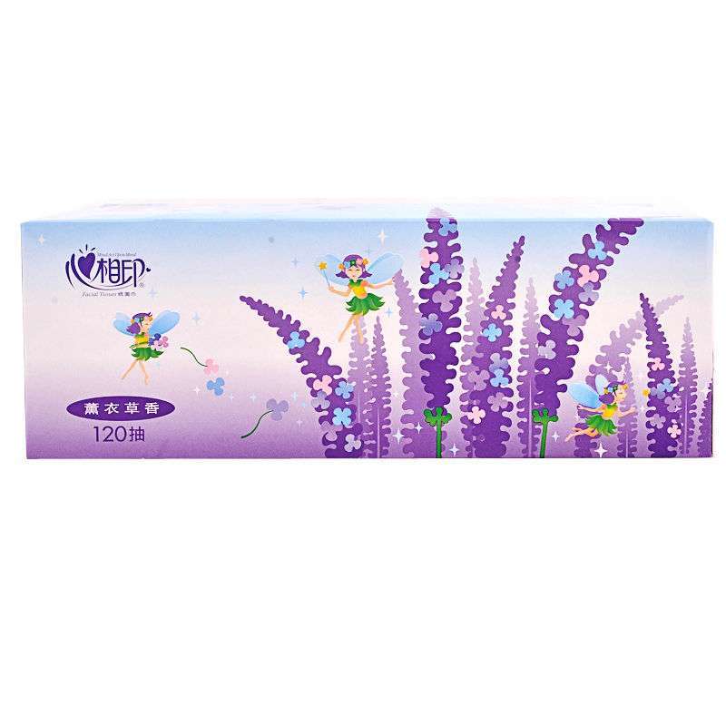 心相印120抽熏衣草盒装面巾纸*3盒