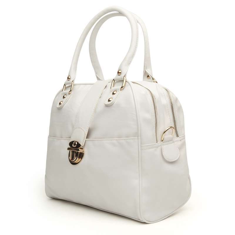 蔻丹巴里椰风气质单肩斜跨时尚女包白色1100