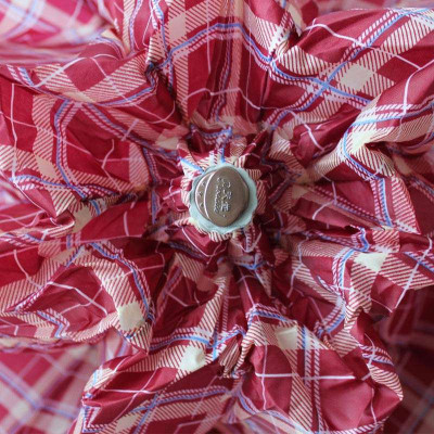 天堂339S格三折钢雨伞 大红【报价、价格、评