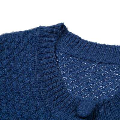 <em>秋水伊人</em> 女装<em>粗针</em>口袋中长款修身<em>开衫</em>针织毛