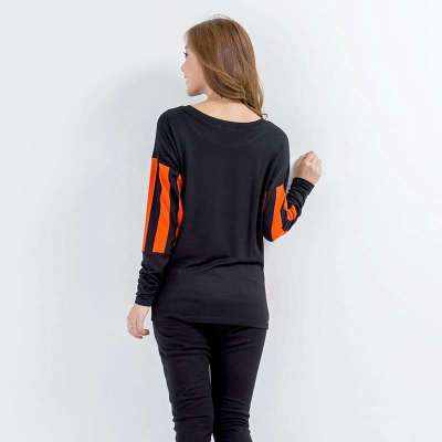 普派衣摆分割装拉链圆领休闲百搭T恤 NGEA1