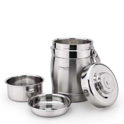 兴财 不锈钢真空保温桶 1.5L 多层餐盒 NG002