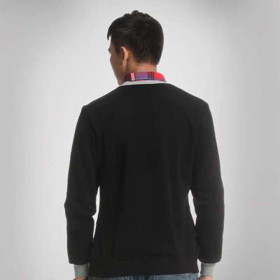 俞兆林保暖内衣英伦风<em>假两件</em>衬衫领针织<em>开衫</em>男