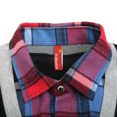 俞兆林保暖内衣英伦风<em>假两件</em>衬衫领针织<em>开衫</em>男