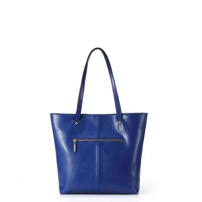 简约都市真皮女士包包 蓝色 1160821-06图片