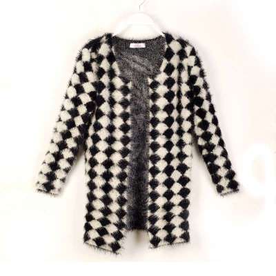 013秋装新款韩版外套中长款<em>马海毛针织开衫</em>女