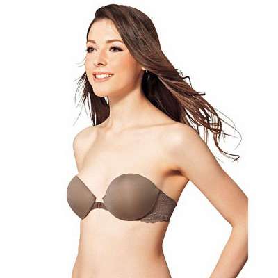 赛诗丽 无带<em>文胸</em>无痕<em>前扣文胸</em>婚纱礼服<em>一片式</em>