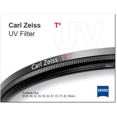 ZEISS 蔡司滤镜 UV镜 Carl Zeiss T* UV Filter 5