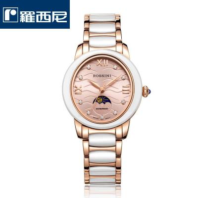 罗西尼女士手表新款陶瓷瑞士进口石英机芯女表