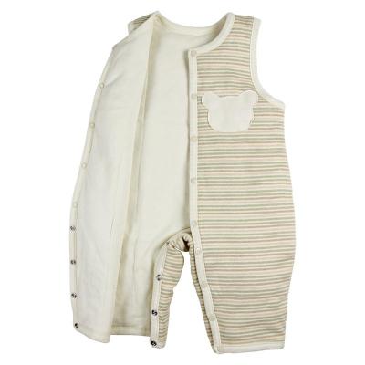 阮棉棉有机棉 婴儿冬季背带裤连体衣棉宝宝衣