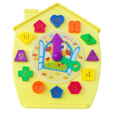 乐婴坊 屋形时钟学习玩具 可认识形状和颜色数