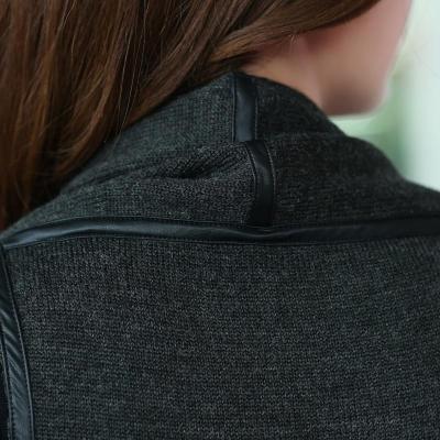 丝柏舍 2014秋装新款女装围巾领<em>无袖</em>A字版中