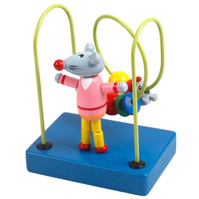 丹妮奇特彩色卡通小绕珠1-2岁宝宝玩具认知动