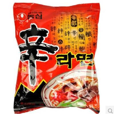 农心辛拉面 香菇牛肉味120g 韩国进口方便面 大