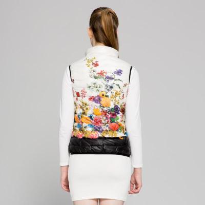 <em>雪中飞</em> 新款<em>羽绒</em>服 <em>女款</em>轻薄纯色印花<em>马甲</em> X14