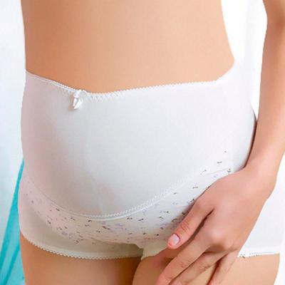 孕妇<em>怀孕初期</em>内裤纯棉白色高腰托腹 女专用内
